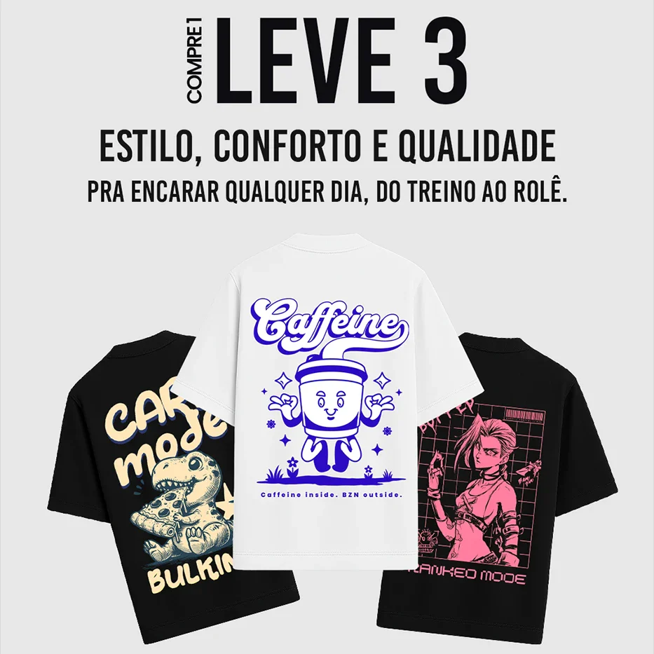 Camiseta Oversized BZN -  CAFFEINE - Image 9