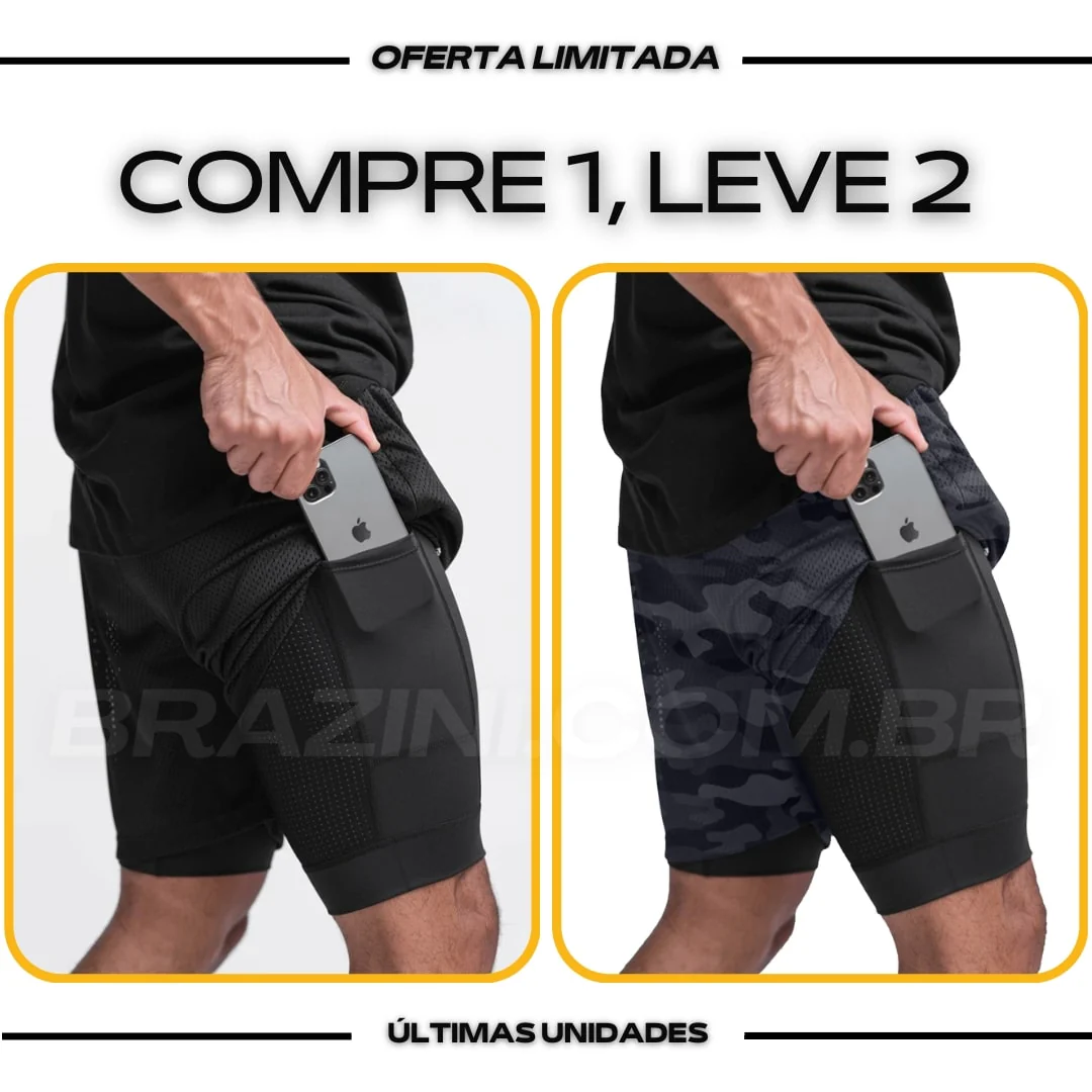 Shorts Dry-Fit™ de Compressão BZN - COMPRE 1 LEVE 2 - Image 16