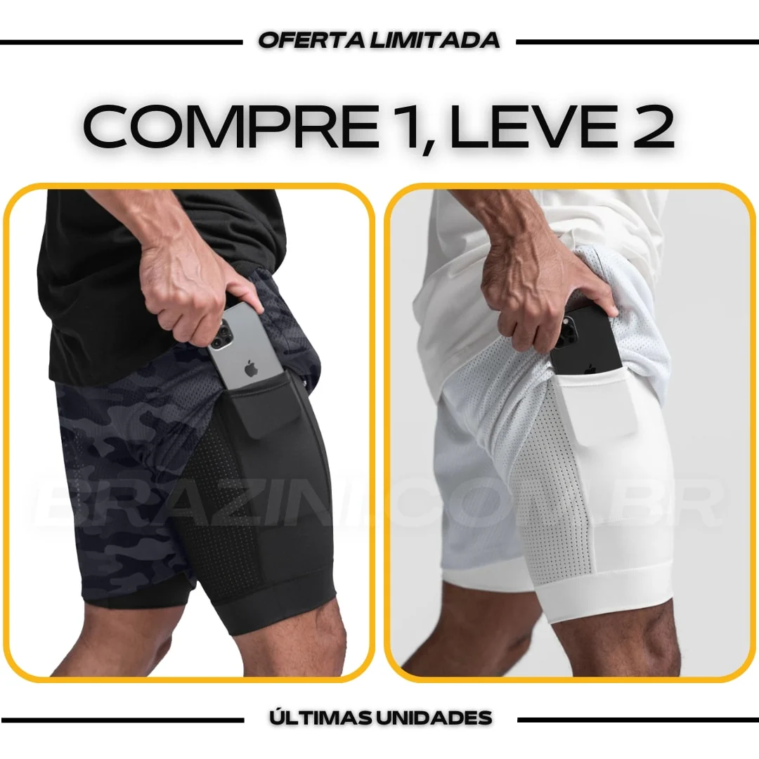 Shorts Dry-Fit™ de Compressão BZN - COMPRE 1 LEVE 2 - Image 17