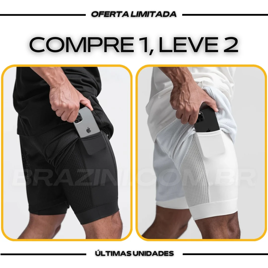 Shorts Dry-Fit™ de Compressão BZN - COMPRE 1 LEVE 2 - Image 21