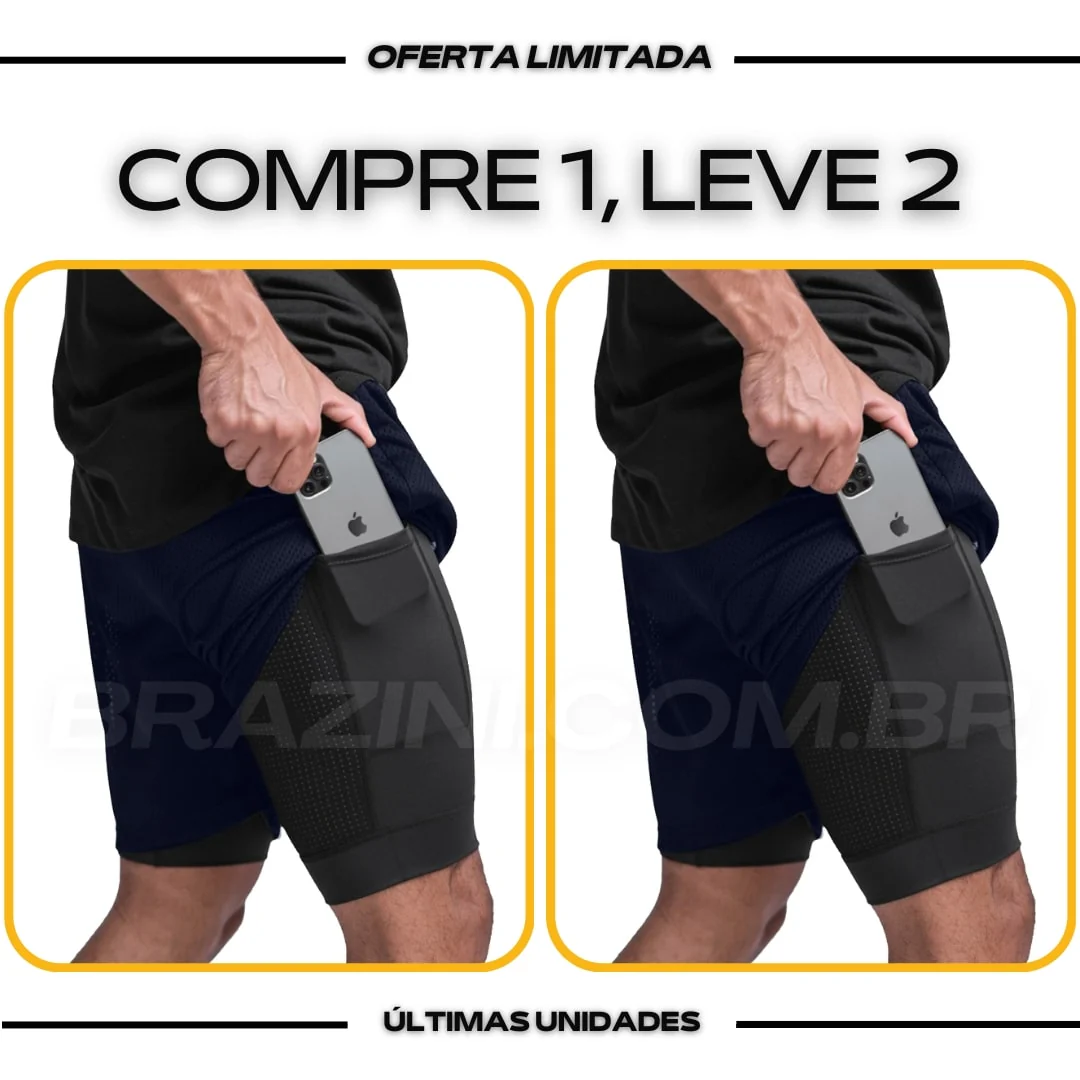 Shorts Dry-Fit™ de Compressão BZN - COMPRE 1 LEVE 2 - Image 24