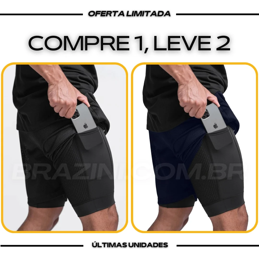Shorts Dry-Fit™ de Compressão BZN - COMPRE 1 LEVE 2 - Image 25