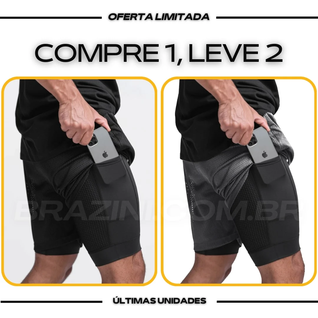 Shorts Dry-Fit™ de Compressão BZN - COMPRE 1 LEVE 2 - Image 28