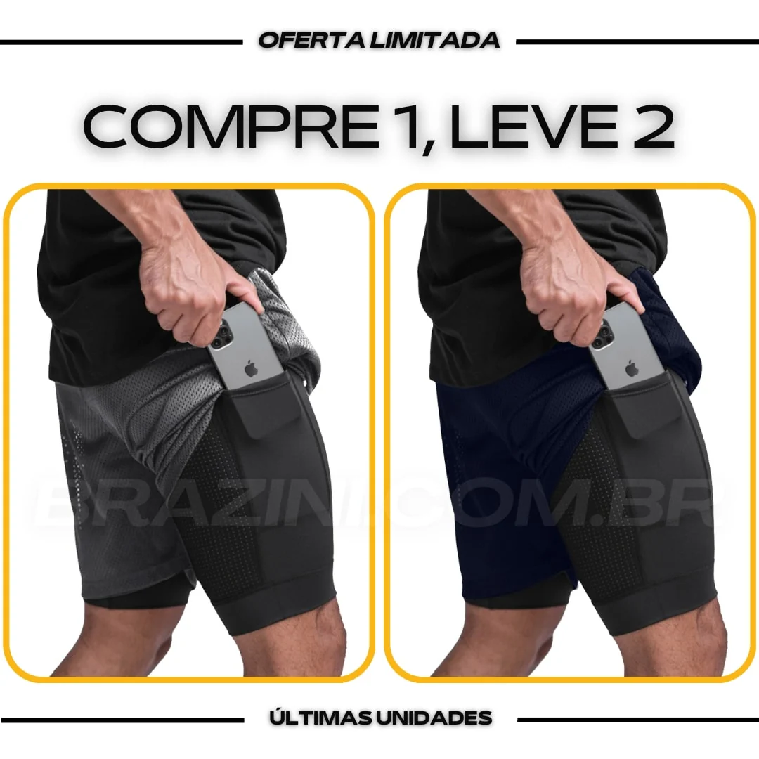 Shorts Dry-Fit™ de Compressão BZN - COMPRE 1 LEVE 2 - Image 29