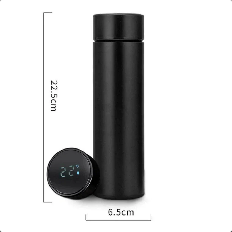 Garrafa Térmica 500ml com Termômetro LED – Aço Inox, Isolamento a Vácuo, Bebida Quente ou Gelada - Image 4