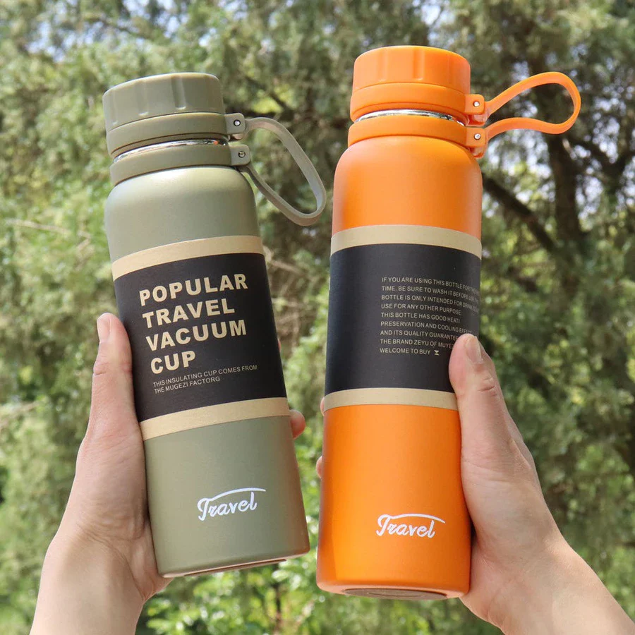 Garrafa Térmica em Aço Inoxidável 650ml / 850ml / 1100ml – Travel à Vácuo, Esportiva e Antivazamento - Image 11