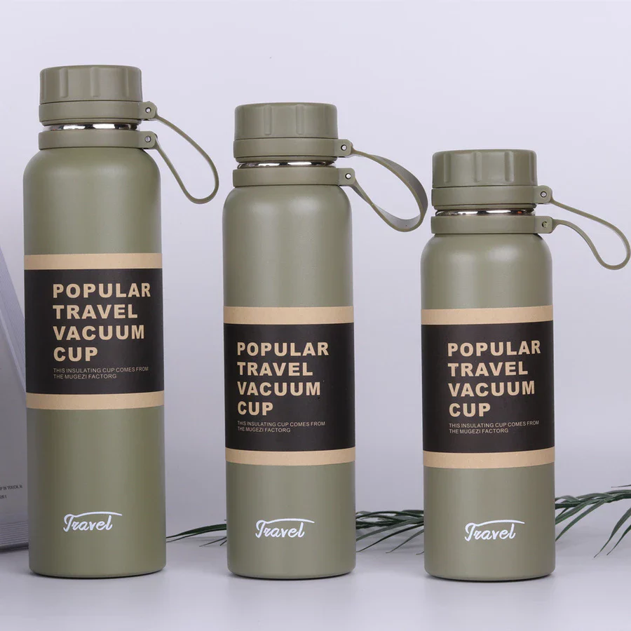 Garrafa Térmica em Aço Inoxidável 650ml / 850ml / 1100ml – Travel à Vácuo, Esportiva e Antivazamento - Image 16