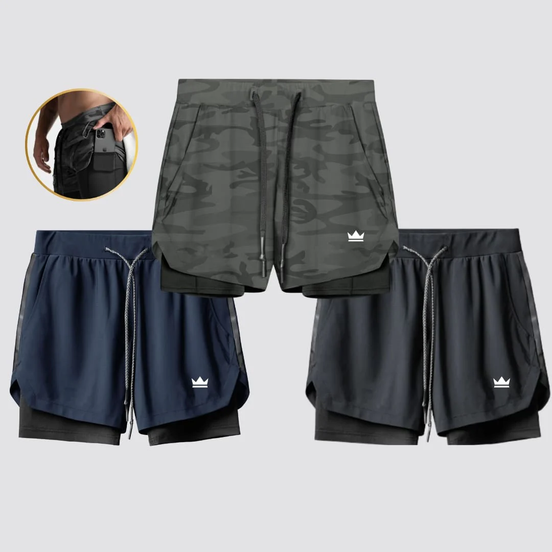 - Kit Shorts Dry-Fit™ de Compressão BZN - COMPRE 2 LEVE 3 - Image 21