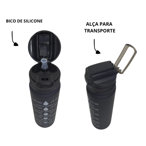 Kit 3 Garrafas Motivacionais 2L com Canudo – Squeeze Academia, Escola e Treino - Image 4